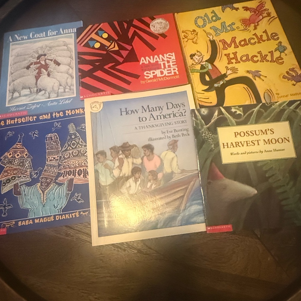 Scholastic Kids Picture Book Lot - Red, Yellow, Blue, Green, White, Black